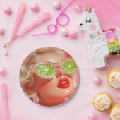 シャイン・ガール ペーパープレート (パーティー)