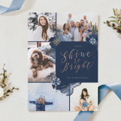 シャイン・ソー・ブライト&ネイビー金ゴールドアゲートInk 5枚の写真 シーズンカード