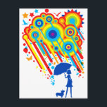 シャイン ポストカード<br><div class="desc">雨と虹をモチーフにしたデザイン</div>