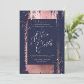 シャイン、メタリックフェイクバラ金ゴールドブラシストローク 招待状 (スタンド正面)