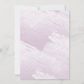 シャイン、赤面薄紫水彩+メタリックフェイク 招待状 (裏面)