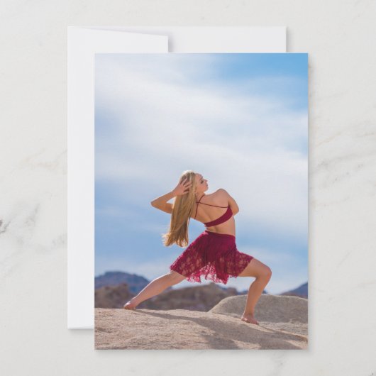 シャイン |金ゴールドアーチ&タイポグラフィ2写真卒業 招待状 (裏面)