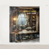 シャイヴァー・マイ・ティンバーズ海賊テーマ タペストリー (正面)