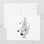 シャイ幽霊 ポストカード (正面/裏面)