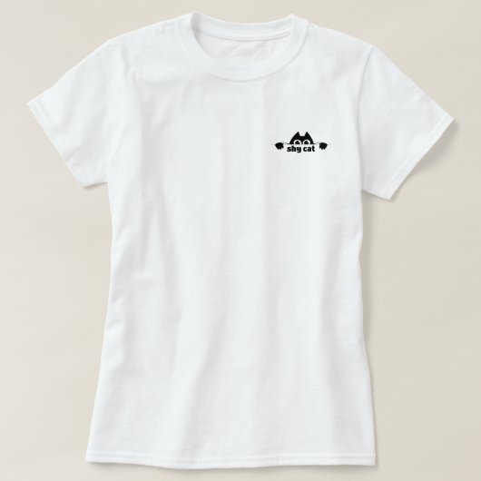 シャイ猫 Tシャツ (デザイン正面)