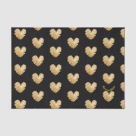 シャイ生まれンブラックと金ゴールドティッシュペーパー 薄葉紙