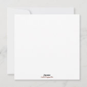 シャイ赤い鳥のノートカード シーズンカード (裏面)