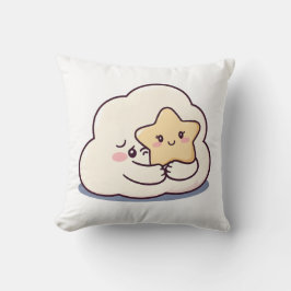 シャイ雲の星を抱く – 夢見るかわいいスカイチャアクト クッション
