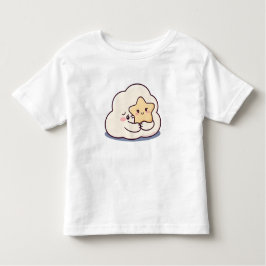 シャイ雲の星を抱く – 夢見るかわいいスカイチャアクト トドラーTシャツ