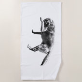 シャイ・イン・シャドウ ビーチタオル (正面)