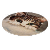 シャイ&好奇心虎猫子猫 カッティングボード (角)