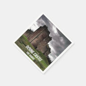 シャウズ・ドーネ城,スコットランド,ダークストリーの名前 スタンダードカクテルナプキン (角)