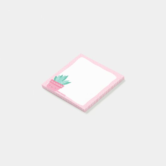 シャウティかわいい美的な植物のノートを成長 ポストイット (アングル)
