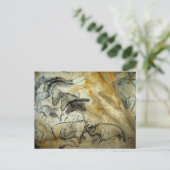 シャウヴェのラスコー洞窟の馬と動物のポストカード ポストカード (スタンド正面)