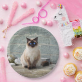 シャエレガントム猫写真 ペーパープレート (パーティー)