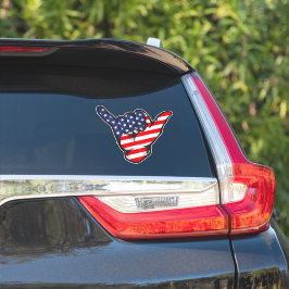 シャカサイン アメリカ国旗 USA 独立記念日 愛国 シール