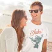 シャカサマービーチサーフィンサーファー Tシャツ