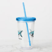 シャカッコいいーク名前をカスタムするタンブラー アクリルタンブラー (左)