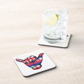 シャカハワイ国旗 コースター (右側)