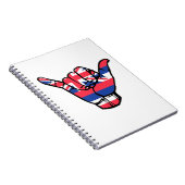 シャカハワイ国旗 ノートブック (右側)