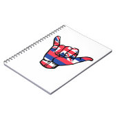 シャカハワイ国旗 ノートブック (左側)