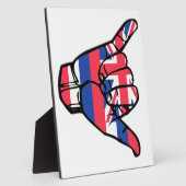 シャカハワイ国旗 フォトプラーク (側面)