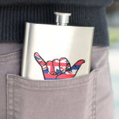 シャカハワイ国旗 フラスク (インサイチュ)