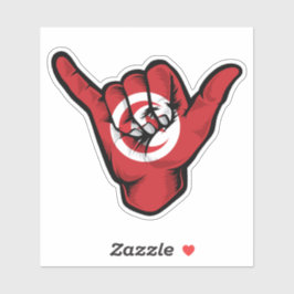 シャカハンドチュニジアフラグググッドビーブステッカー シール