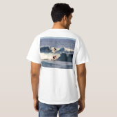 シャカホノリハワイアンサーファーシャツ Tシャツ (裏面フル)