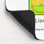 シャキッとしたライオンはあなたで信じます マウスパッド (コーナー)