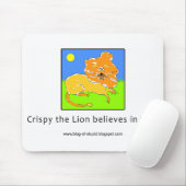 シャキッとしたライオンはあなたで信じます マウスパッド (マウス)