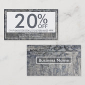 シャキッとした質のクーポンカード 割引カード (正面/裏面)