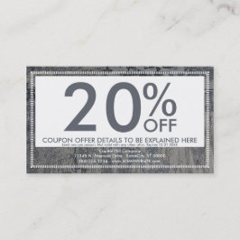 シャキッとした質のクーポンカード 割引カード