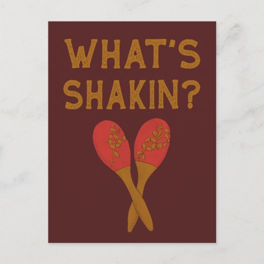 シャキンヴィンテージスタイルマラカス ポストカード (正面)