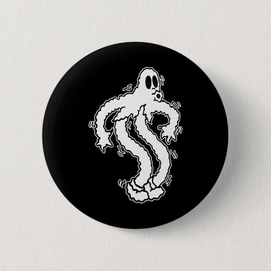 シャキーココクザピエロ幽霊かわいい幽霊ハロウィーンS 缶バッジ (正面)