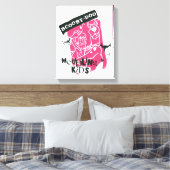 シャギーとスクービードゥーメダリング子供パンクのアウトライン キャンバスプリント (インサイチュ (寝室))