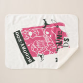 シャギーとスクービードゥーメダリング子供パンクのアウトライン シェルパブランケット (正面(横))