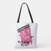 シャギーとスクービードゥーメダリング子供パンクのアウトライン トートバッグ (裏面)