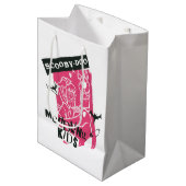 シャギーとスクービードゥーメダリング子供パンクのアウトライン ミディアムペーパーバッグ (正面アングル)