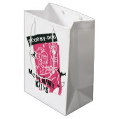 シャギーとスクービードゥーメダリング子供パンクのアウトライン ミディアムペーパーバッグ (裏面アングル)