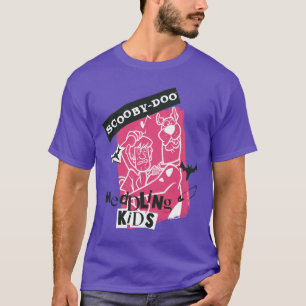 シャギーとスクービードゥーメダリング子供パンクのアウトライン Tシャツ