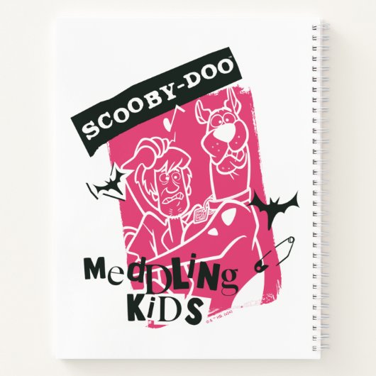 シャギーとスクービー・ドゥの厄介な子供たちのパンク・アウトライン ノートブック (裏面)