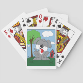 シャギーな子犬の漫画 トランプ