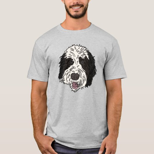 シャギーな犬 Tシャツ (正面)