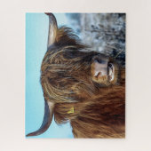 シャギーな高地ビーフカウオイル塗装 ジグソーパズル (縦)