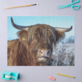 シャギーな高地ビーフカウオイル塗装 薄葉紙 (クラフト)