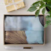 シャギーな高地ビーフカウオイル塗装 薄葉紙 (ギフト)