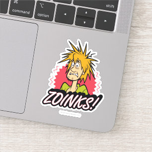 シャギーな"Zoinks!" グラフィック シール