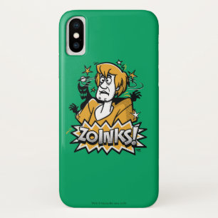 シャギーな"Zoinks!" ハーフトーンのグラフィック iPhone X ケース