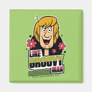 シャギーの「Like Groovy Man」グラフィック マグネット
